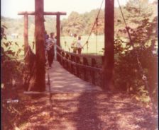 Firestone suspension bridge, 1979