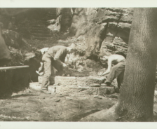 CCC installs steps at Ice Box Cave, 1934
