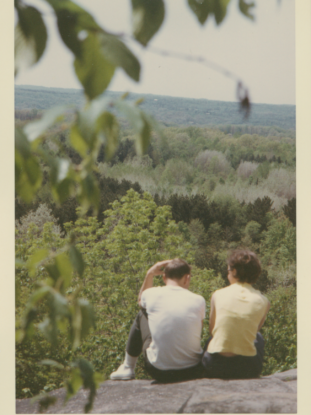 Couple on Ledges Overlook in 1967