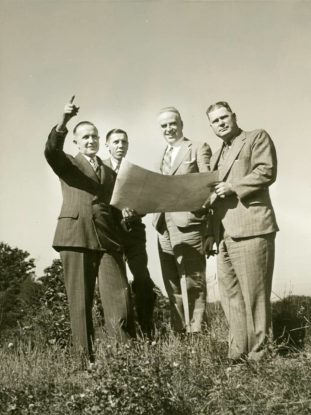 Harold Wagner alongside park planners, 1941