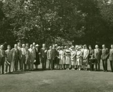 A photo of the deed ceremony for Firestone Metro Park, 1941