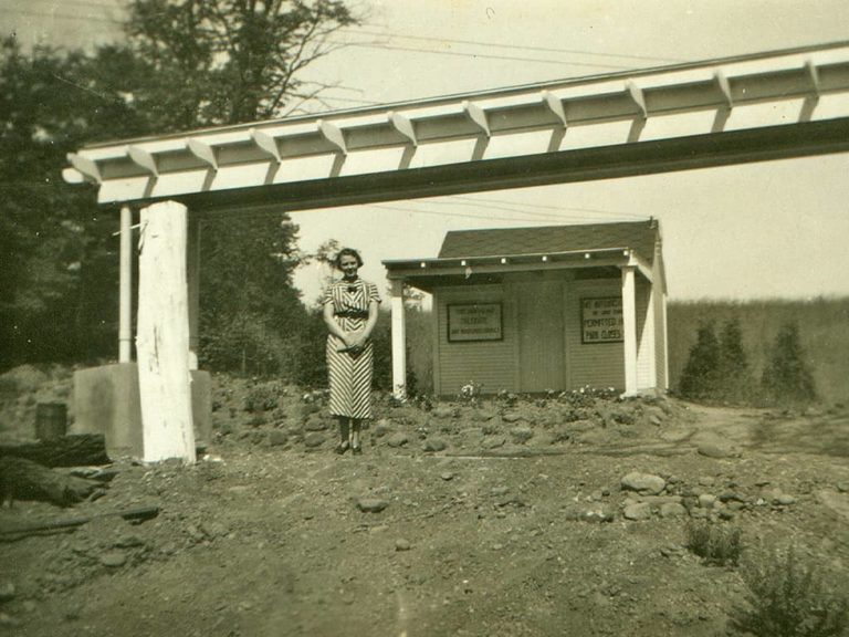 Original gate house at Munroe Falls Metro Park