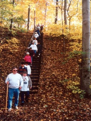 Hikers on Schumacher Trail, 2009