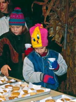 Refreshments at Fall Family Outing, 2000